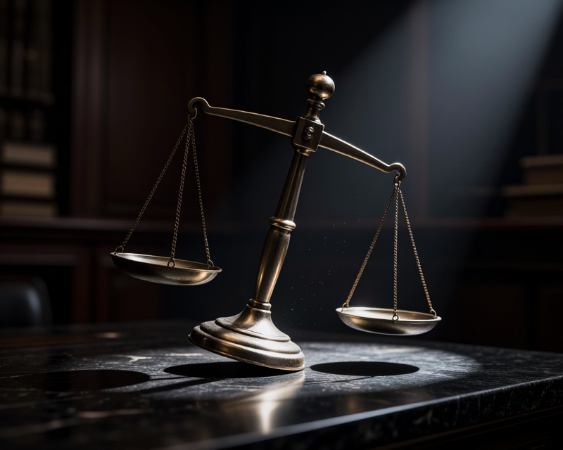 Shadowy Scales of Justice