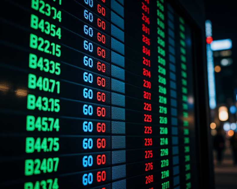 Stock Market Volatility Noir