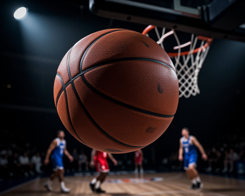Intense Basketball Victory