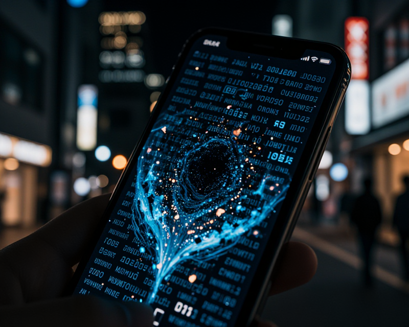 Digital Data Leak Concept