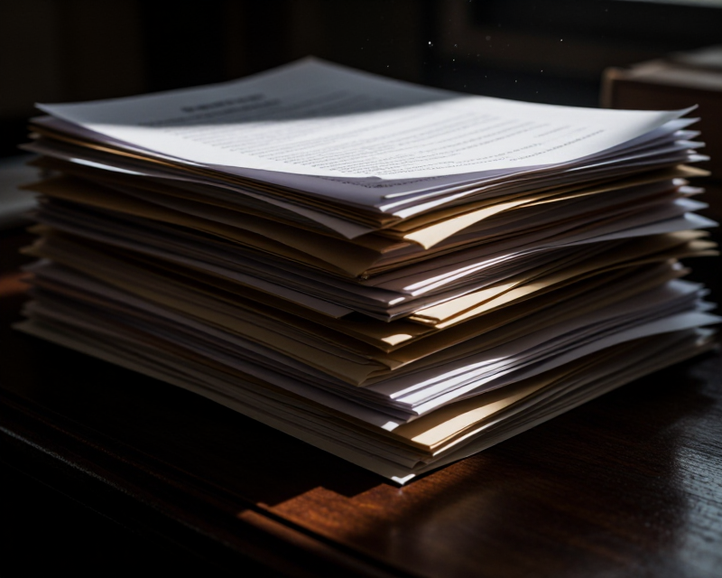 Cinematic Noir Medical Documents