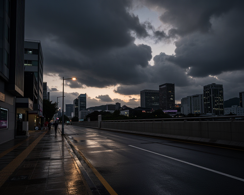 Moody Seoul Sky