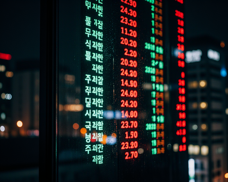 Stock Market Ticker Reflection